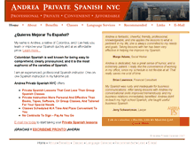Tablet Screenshot of andreaprivatespanish.com
